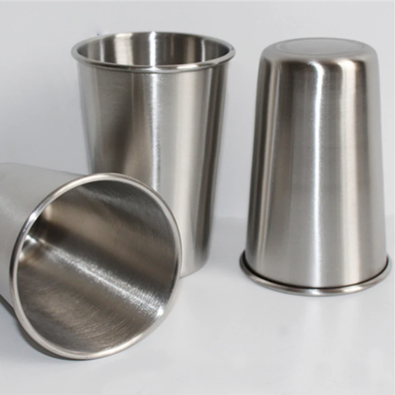 Кружки из нержавеющей стали объемом 500 мл металлические Дорожные фотокружки