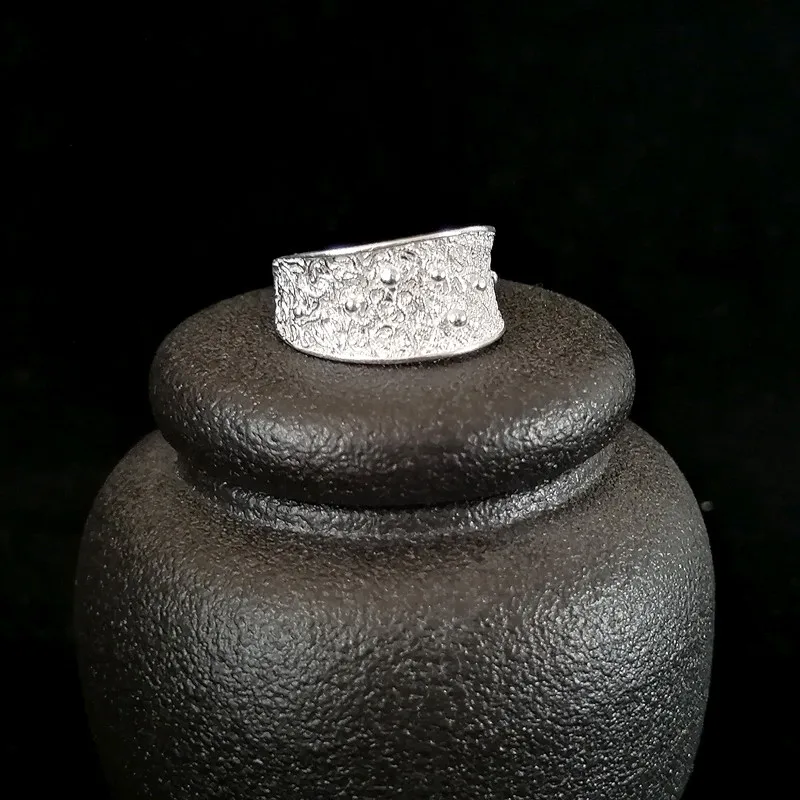 Винтажные антикварные кольца из стерлингового серебра 999 пробы для женщин