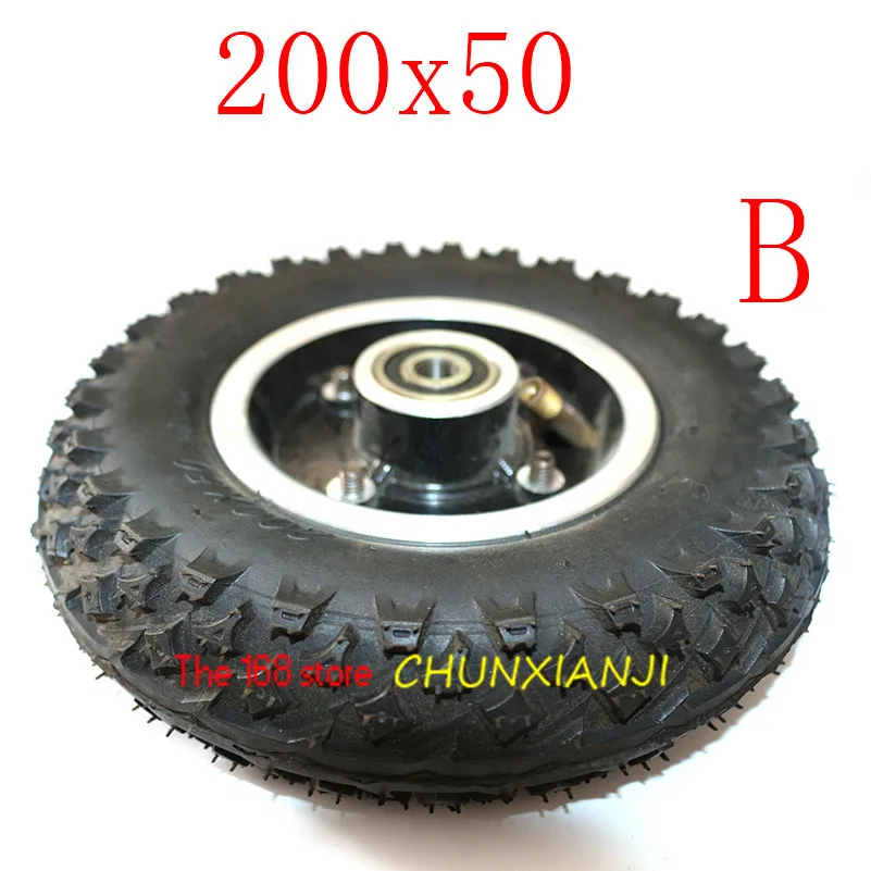 Шина для электрического скутера с колесной ступицей 8 &quot 200x50 пневматическая шина