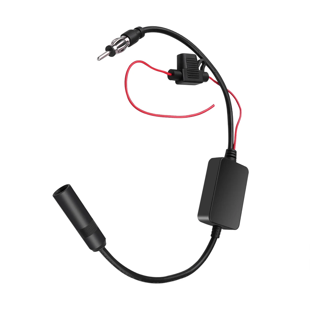 Kebidumei universal 12V car radio FM antenna signal amplifier marine booster 88-108MHz | Электроника