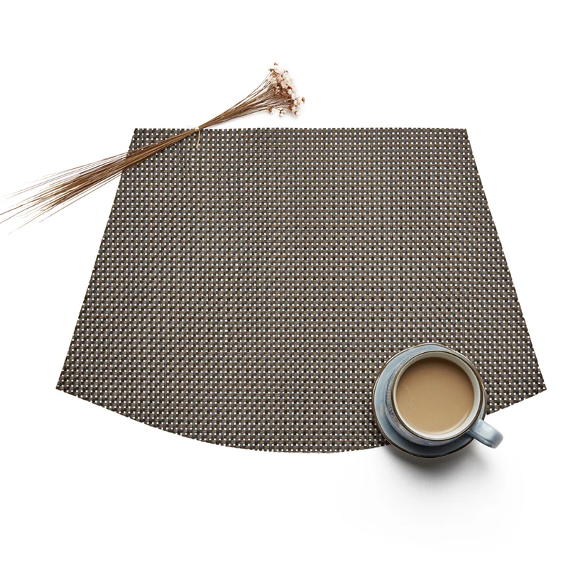 2 шт./лот секторные салфетки ручной вязки льняной обеденный стол коврик из ПВХ