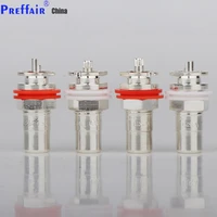 hot sale 8pcs rs3006 silver plated rca phono chassis panel mount female socket adapter