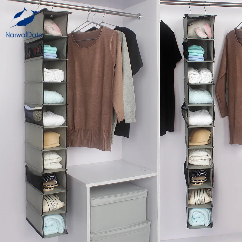 

Подвесной органайзер для обуви, из нетканого материала, 10 слоев