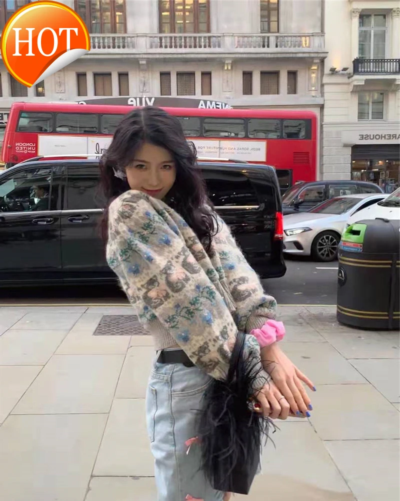 

Sweater 2020 new fashion autumn Pullover languid style Korean loose outerwear women's versatile short top