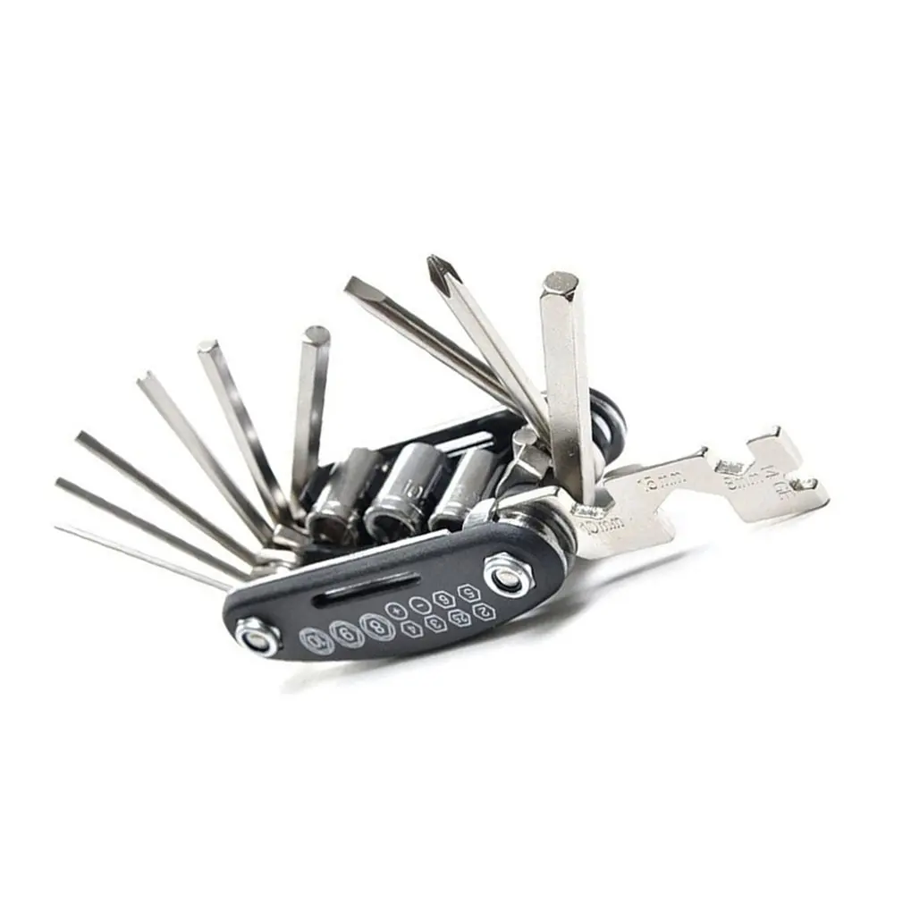 

15 in 1 Portable Cycling Bicycle Multi Tool Kit Hex Key Wrench & Screwdriver multifunction Tools