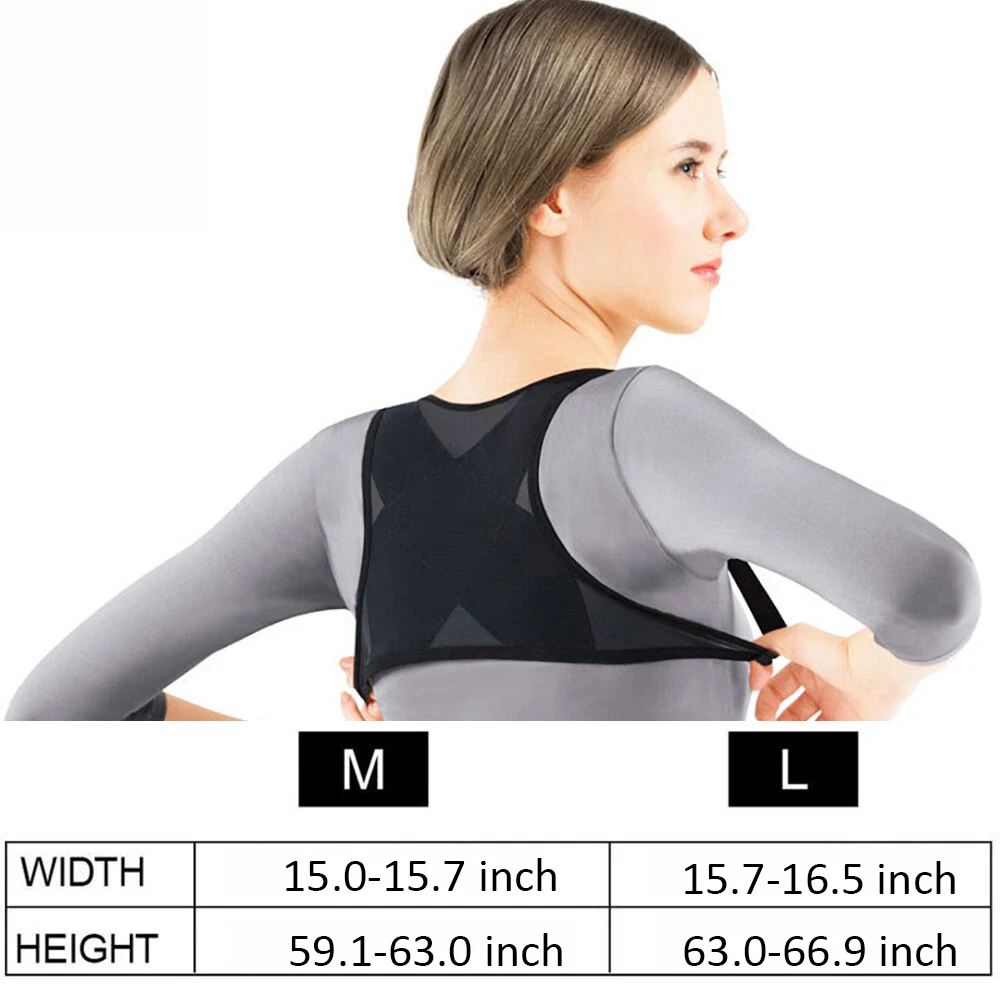 Корректор осанки для мужчин и женщин Регулируемый корректор спины Горбатая