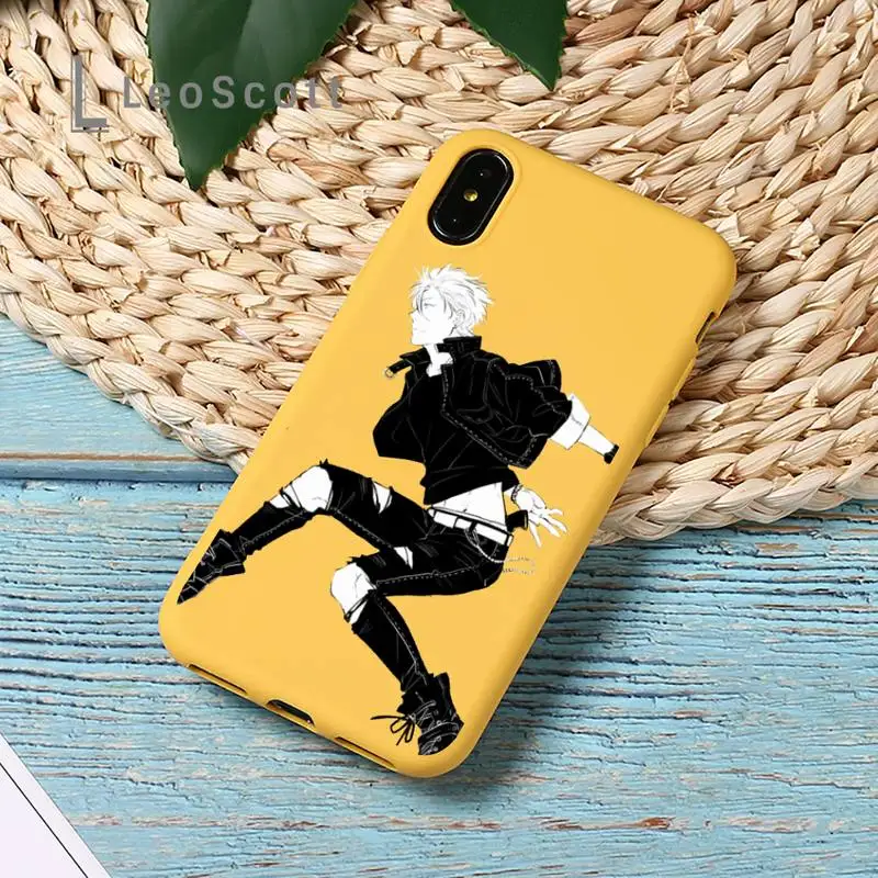 

Banana Fish Anime Phone Case Yellow Candy Color for iPhone 11 12 mini pro XS MAX 8 7 6 6S Plus X SE 2020 XR