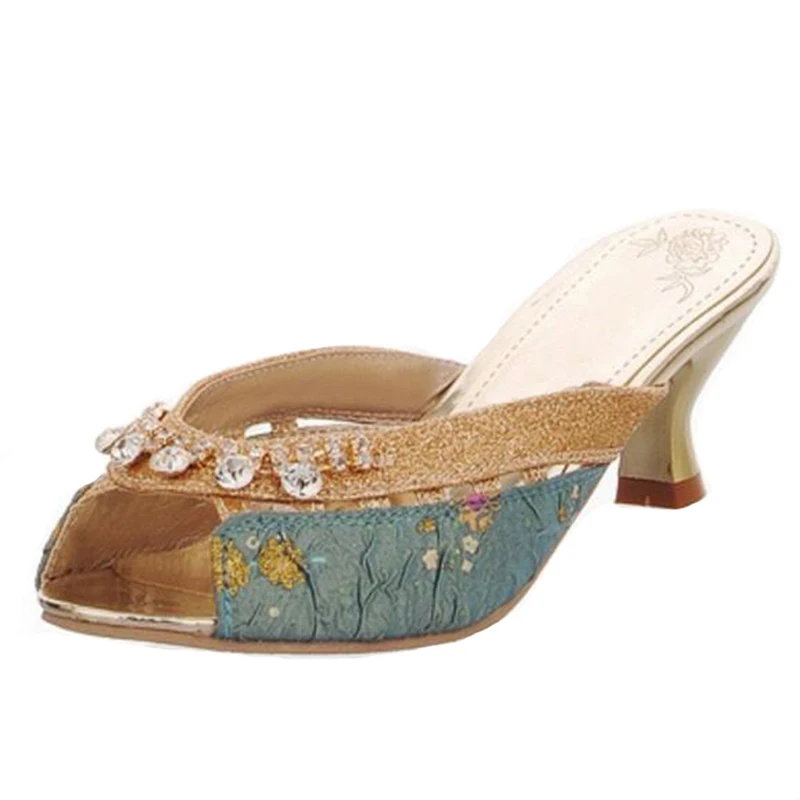 2021 Лидер продаж туфли на шпильке женские босоножки Роскошные стразы летние