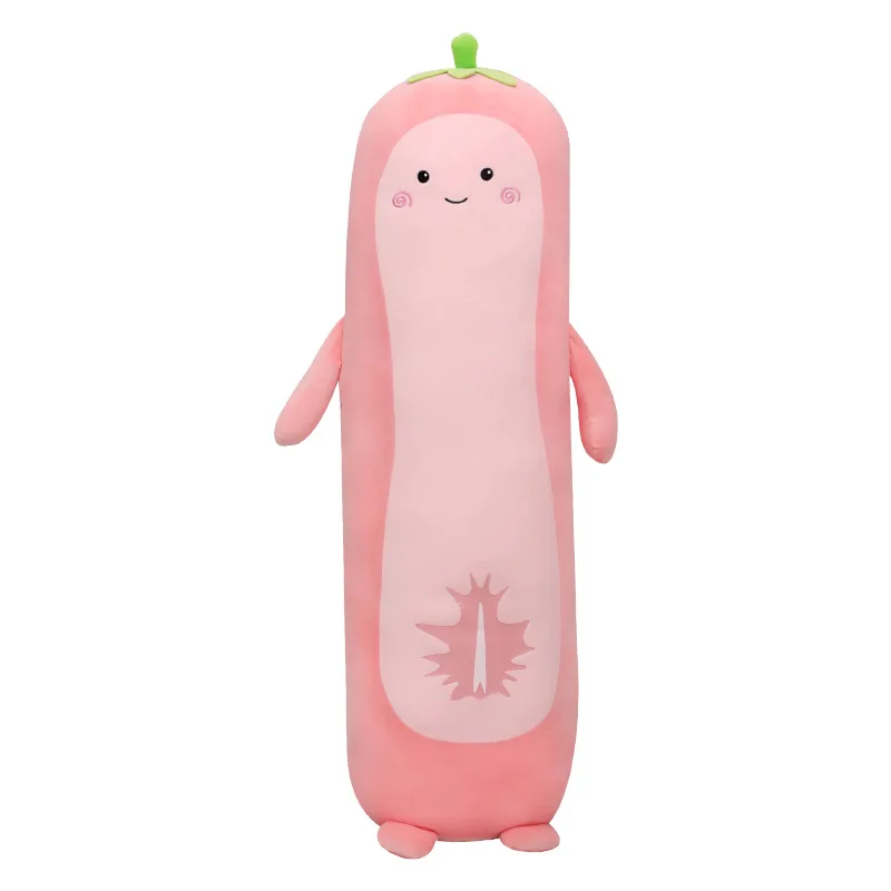 

80-110cm New Cute Fruit Pink Strawberry Pillow Plush Toy Cute Pet Doll Sleeping Pillow for Girls Children Kids Birthday Gift