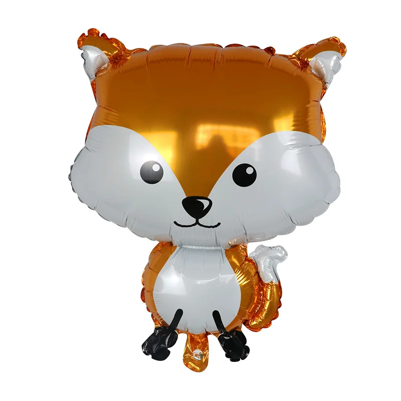 Animal Foil Balloons Birthday Wedding Forest Theme Party Decor Helium Balls Fox Hedgehog Squirrel Raccoon Baby Shower Kids Toys | Дом и сад