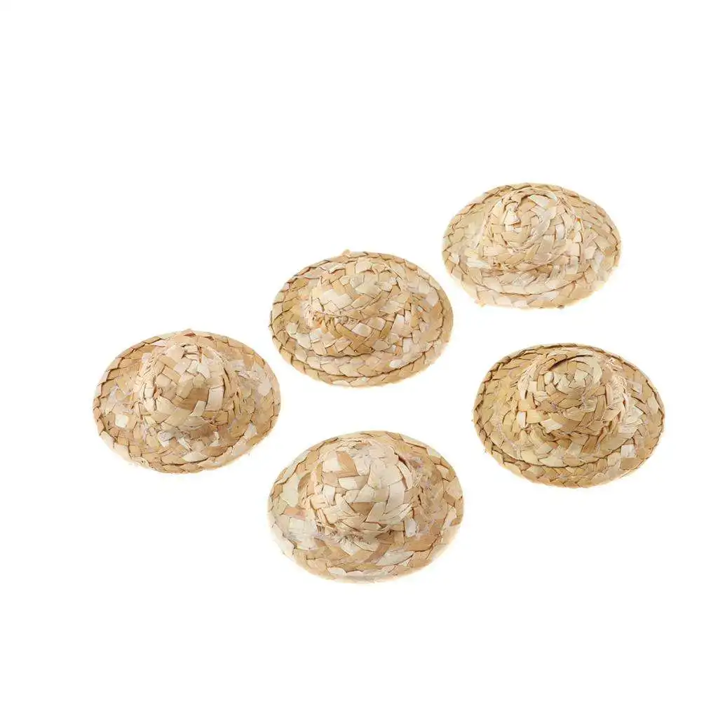 1/12 миниатюрная соломенная шляпа для кукольного домика Солнцезащитная ремесла