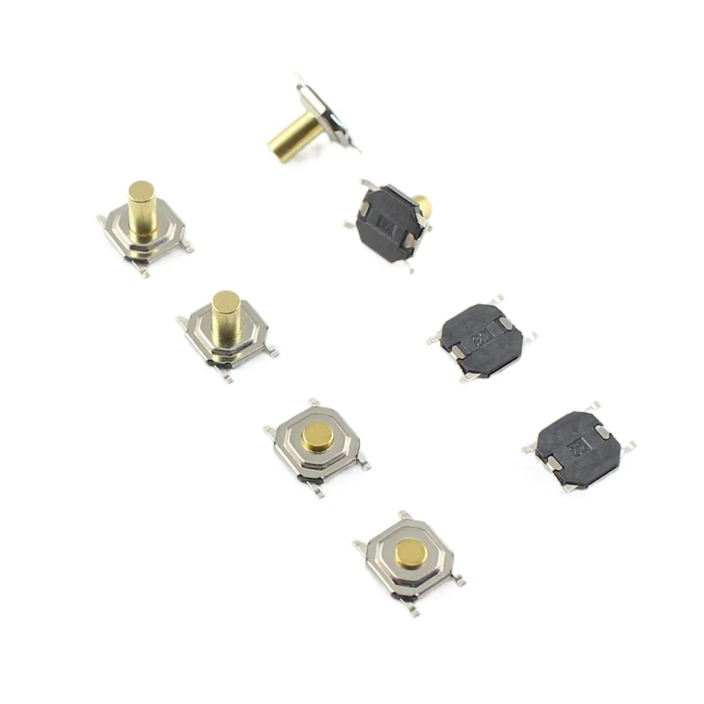50 шт. микропереключатель 5 2x5 2 SMT SMD мгновенная металлическая тактическая кнопка