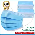 Маска одноразовая маска для лица Черный Nonwove 3 Слои слоя маска для полости рта фильтр против пыли дышащая защитная маска для взрослых синий маски для лица