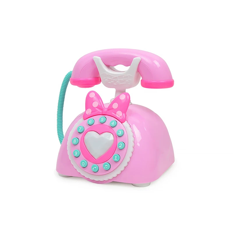 

Retro Telephone Early Education Story Machine Multi-Mode Simulation Light Music Cartoon Puzzle Antique Landline Vintage Girl Toy