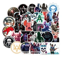 50pcs game watchdog legion graffiti stickers laptop phone childrens toy car computer helmet water cup waterproof classic decal