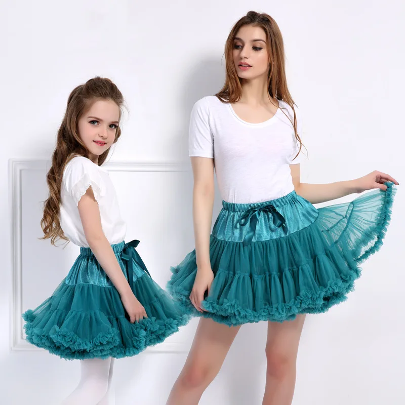 

1-10Y Girls Tutu Skirt Ballerina Pettiskirt Layer Fluffy Children Ballet Skirts For Party Dance Princess Girl Tulle Miniskirt