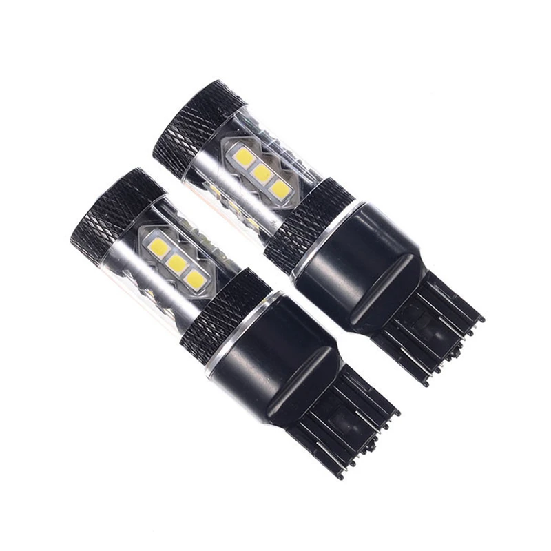 1PCS T20 7440 LED 80W W21W 2835 15SMD Canbus No Hyperflash T20 7443 LED 1156 P21W BAU15S for Reverse Turn Signal Light for 12V