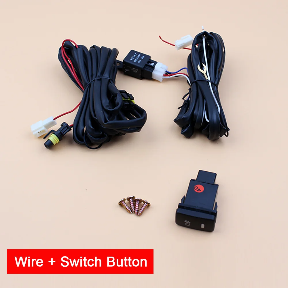 1 пара Автомобильная 12В противотуманная фара в сборе с туман светильник хром