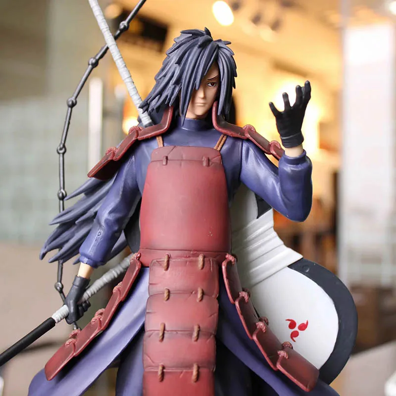 

32cm Anime 1/6 Scale Painted Figure Two Head Version Uchiha Madara Action PVC Figure Toy Collection Model Doll Gift