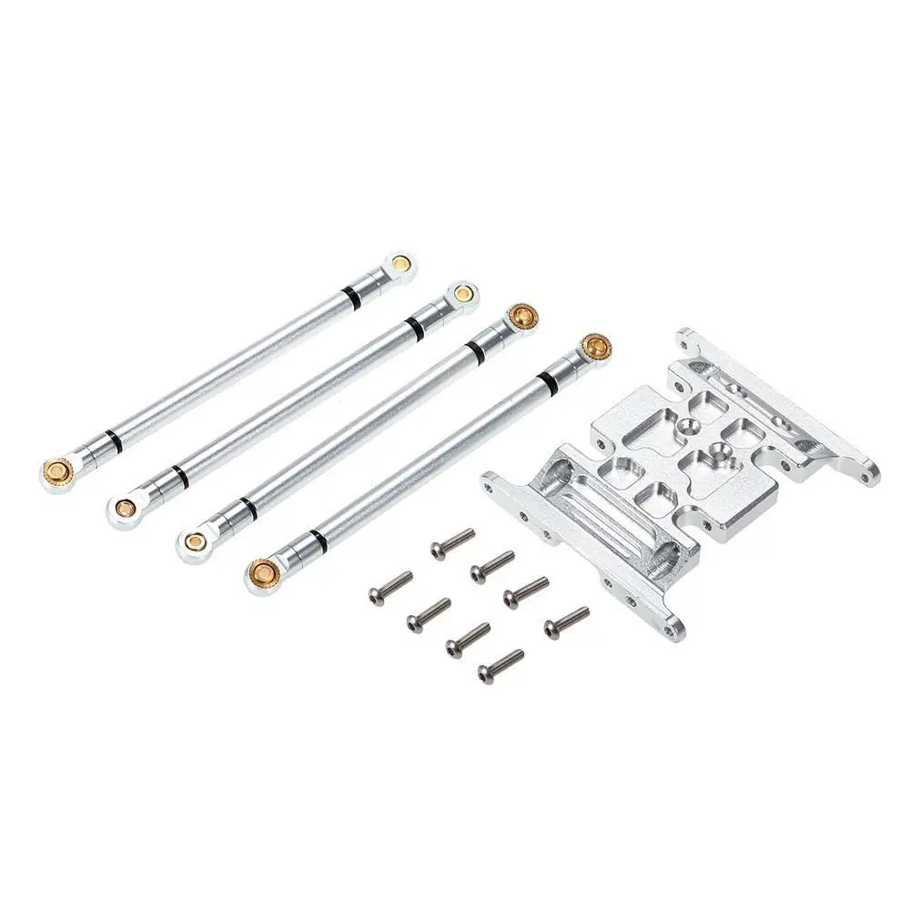 

Rc Car Parts Metal Axial Scx10 Aluminum Alloy Gearbox Bottom Plate With 4 Tie Rods