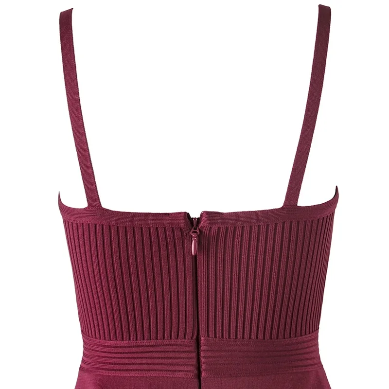 Женское Бандажное платье с бретельками открытой спиной и длиной до щиколотки