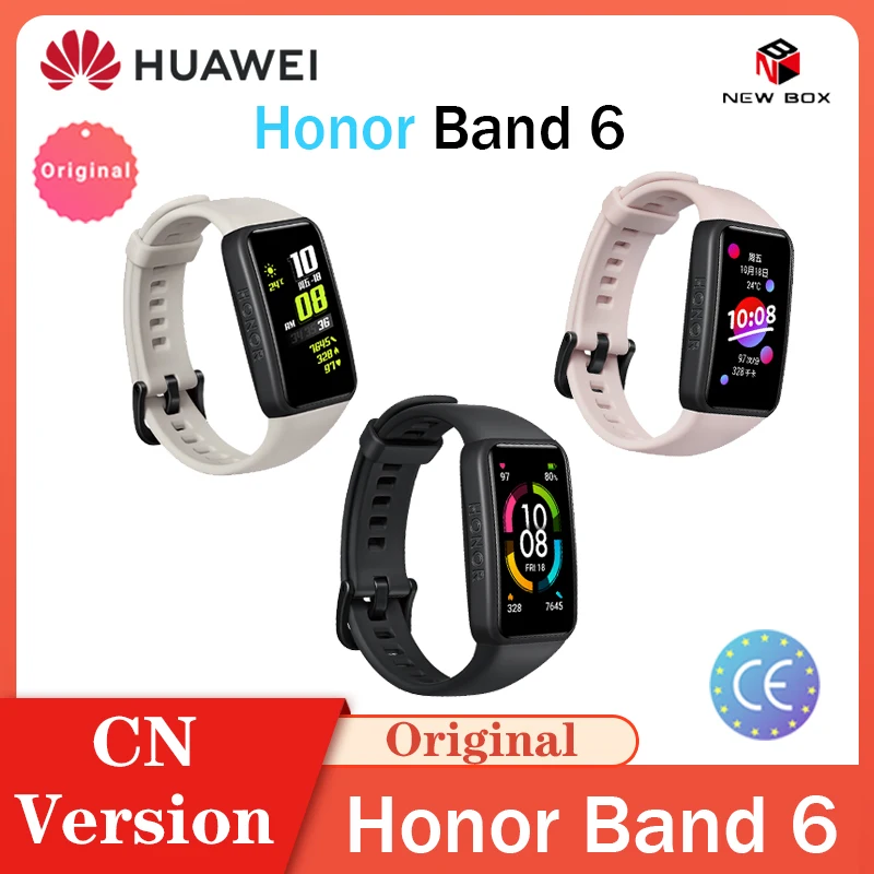 Смарт-браслет Honor Band 6 NFC/без многоязычного полного экрана 1 47 &quotAMOLED сенсорный