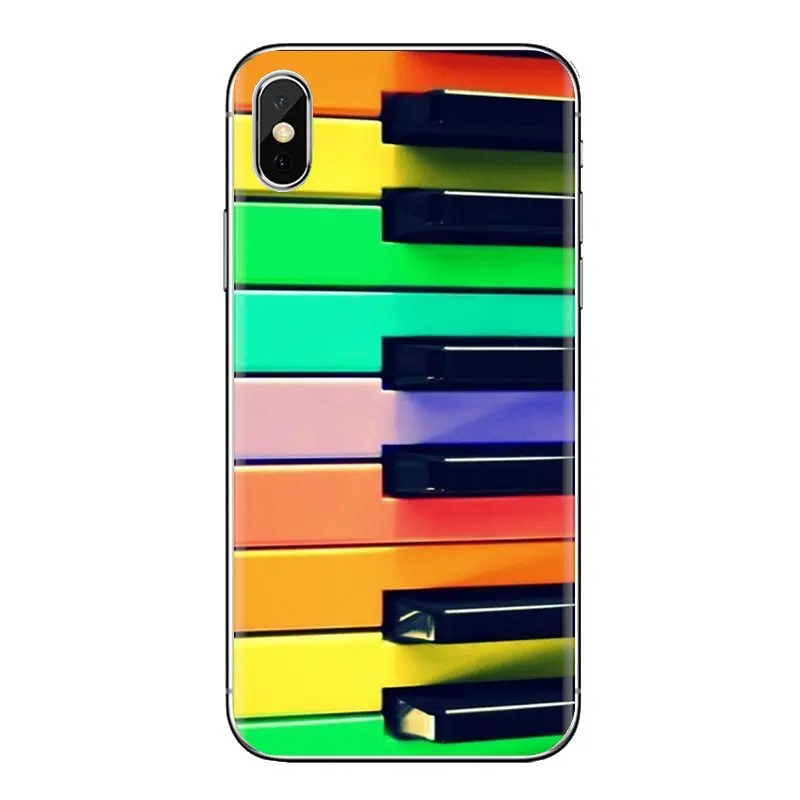 Радуга клавиши пианино цветная клавиатура чехол для корпуса телефона Huawei Honor 5A Y6