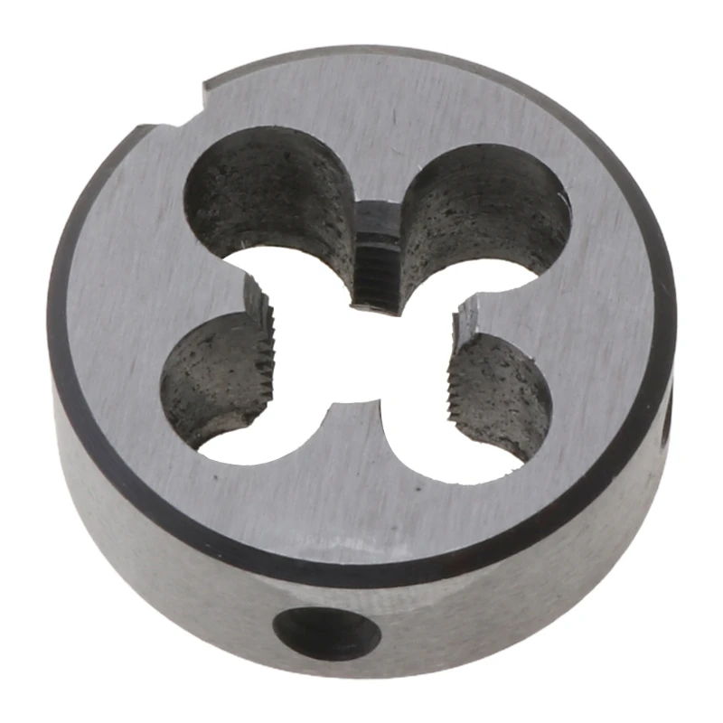 

M10 x 1.00 Fine Thread Male Tap Tool Set Straight Grooved Wire Tap Round Die Hand Tool Accessories