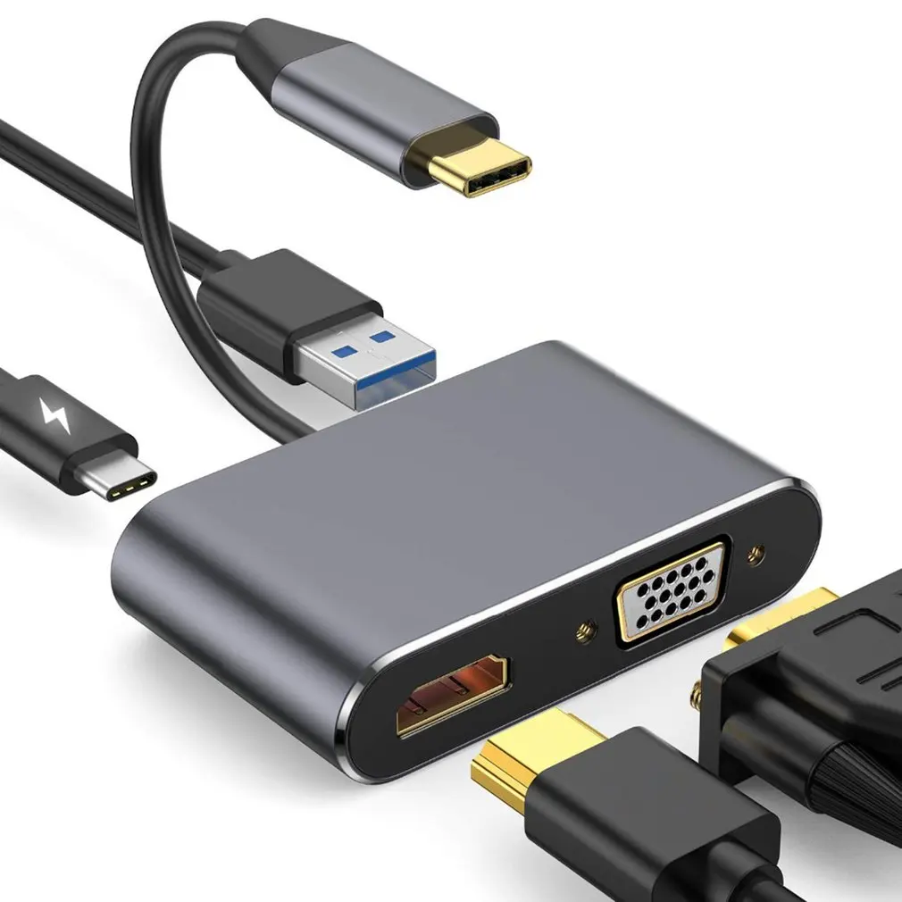 HDMI адаптер 4K VGA USB 3 1 type C USB-C видео конвертер для Macbook Pro |