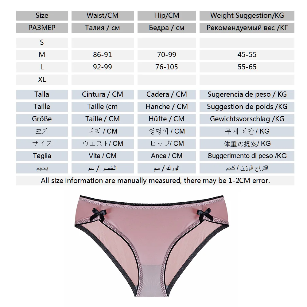 

Womens Sexy Briefs Solid Bow Panties Underwear Seamless Cotton Comfort Intimates Lingerie Lady Low Waist Underpants For Woman