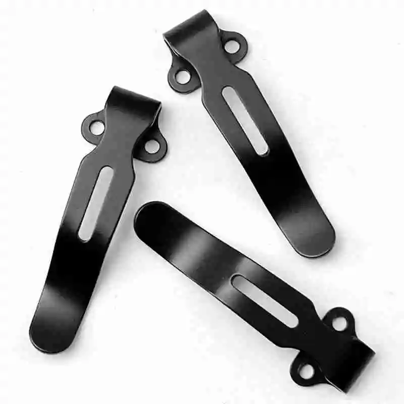 

Knife handle steel folding knife back clip knife accessories steel belt clip multifunctional accessories