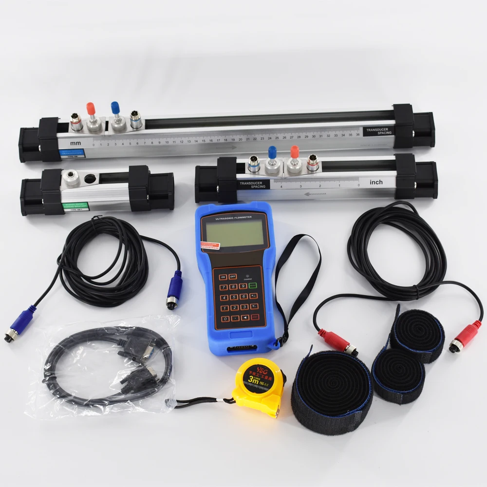 

Handheld Ultrasonic Liquid flowmeter TUF-2000H HS HM Bracket Transducer EB-1 Extended bracket DN15-700mm digital Flow MeterHandh