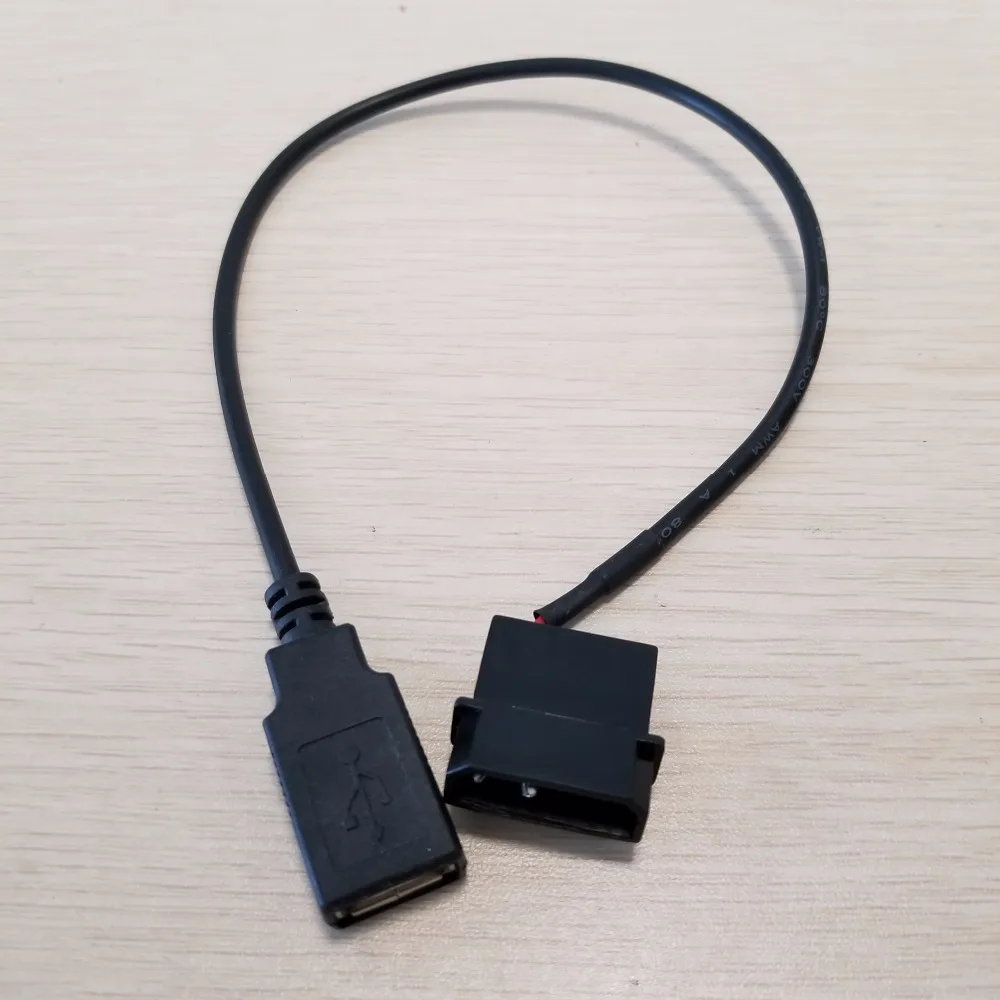 1 шт. кабель для зарядки IDE Molex-USB A Female ПК 5 В 2 контакта 35 см | Компьютеры и офис