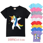 Летняя хлопковая Футболка для мальчиков и девочек 2-13 лет
