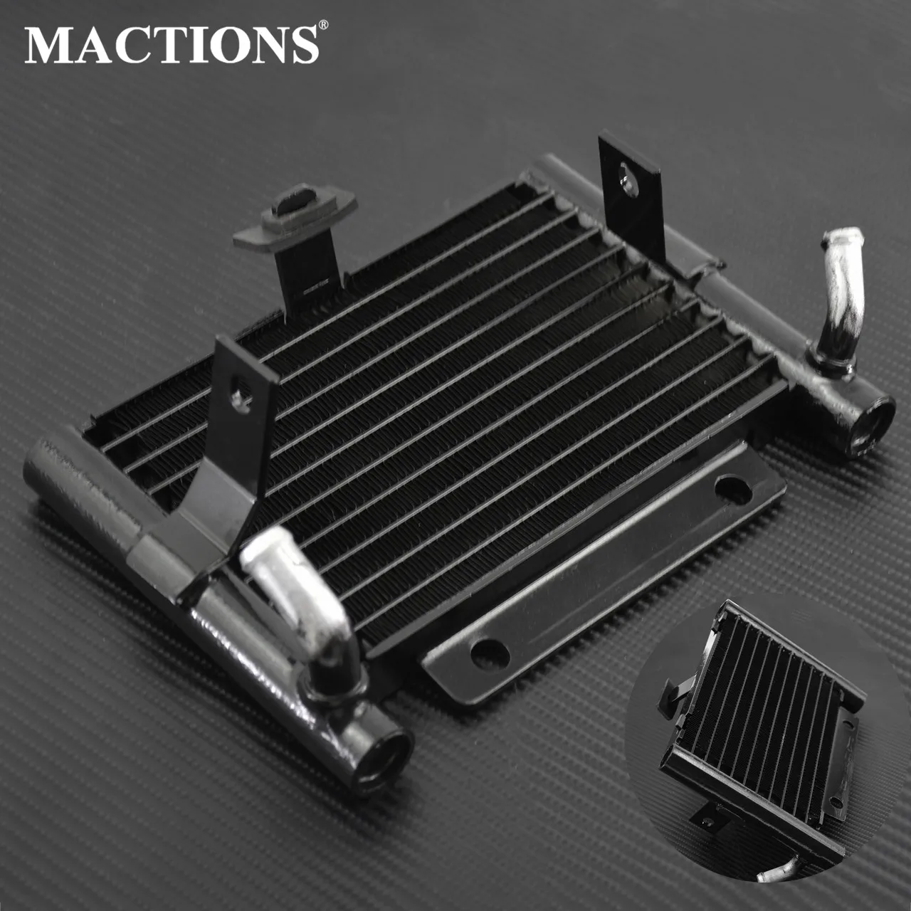 

Motorcycle Oil Cooler Replacement Radiator Water Tank Aluminum Black For Harley Touring 2017-2018 Road King FLHR Electra Glide