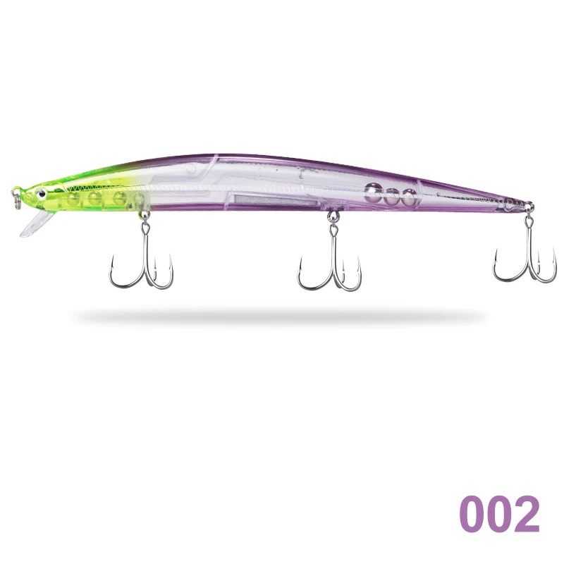 Hunthouse Tide Slim Minnow flyer175 плавающая жесткая приманка для рыбалки Морская рыбалка 175 мм 25 г/34 г ABS пластик для морской щуки - Цвет: 34g-B002
