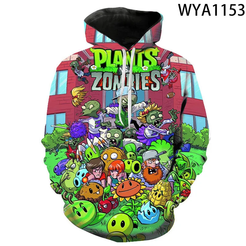 

Plants Vs Zombies New Summer Children Hoodies Brand Hoody Men's 3D All Over Printed Men Hoodies Discount Fashion Sweatshirt