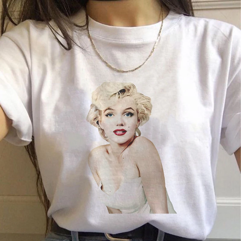 Новинка Лето 2020 Мэрилин Монро забавная модная футболка с принтом пародия