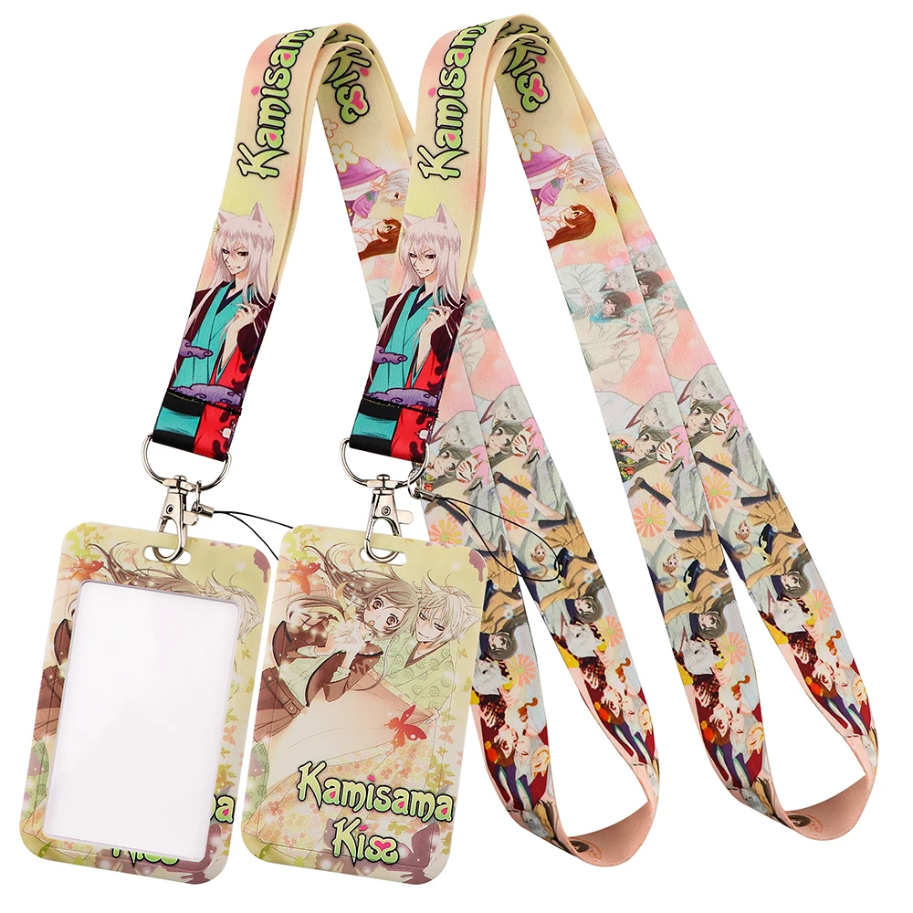 

Japanese anime Lanyard For Keys Chain ID Credit card Cover Pass Mobile Phone Charm Neck Straps Badge Holder Key Ring Accessories
