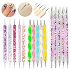 УФ-гель для рисования, рисования ногтей, точечная ручка, акриловые двухсторонние украшения, точечная ручка, набор кистей для ногтей, инструменты для маникюра