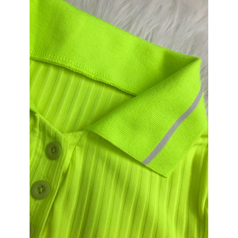 

Solid Color Knitting Crop Tops & Biker Shorts Summer Women Suit Simple Hot Style European and American 2 Piece Set