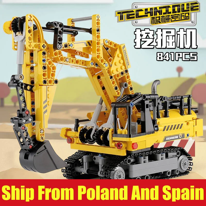 Yeshin Technic Машинки Игрушки экскаватор грузовик совместим с 8043 экскаватор набор монтажных комплектов строительные блоки кирпичи детские игрушки