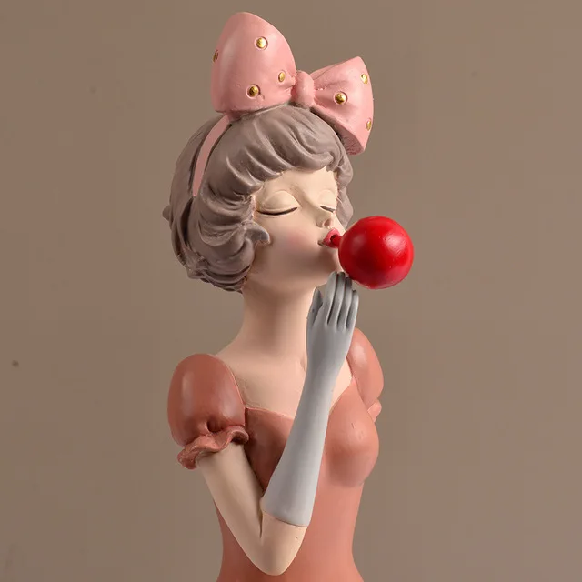 Скандинавская полимерная Сексуальная Современная Статуя Девушки украшения для
