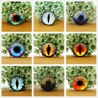 10 шт.лот круглый 8-20 мм стекло Дракон кошачий глаз кабошон подвески аксессуар стеклянный кабошон многоцветный конский глаз кошачьи узоры ремесла