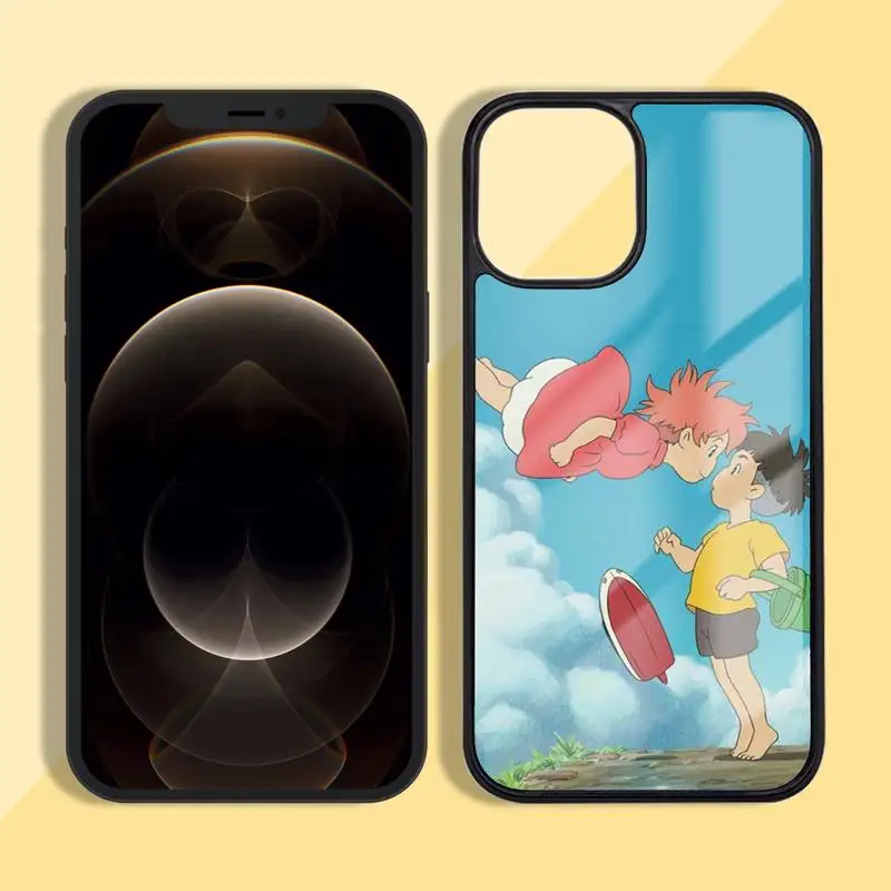 

Cartoon Ponyo on the Cliff Phone Case Silicone TPU+PC For iPhone 11 12 mini Pro MAX 6 7 8 Plus X XR XS
