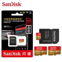 sandisk extreme micro sd card 256gb 128gb 64gb a2 memory card 32gb a1 u3 v30 original tf card for camera drone flash card