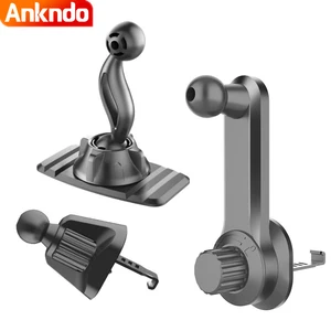 ankndo car phone holder base universal 17mm ball air vent dashboard hook stick magnetic gravity mount stand in support bracket free global shipping