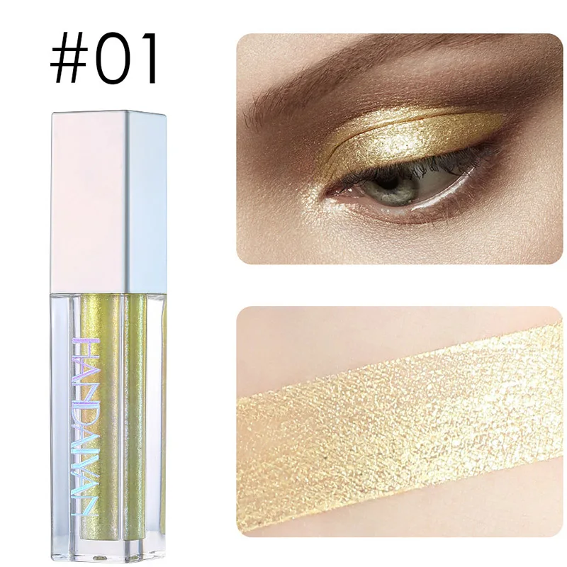 Новые жидкие тени для век макияж длительный Сияющий мерцающий блеск Косметика