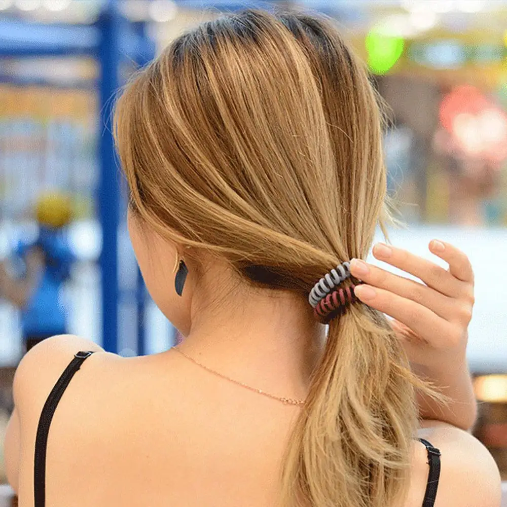 5 шт. Новое поступление прозрачные желеобразные цветные резинки для волос с