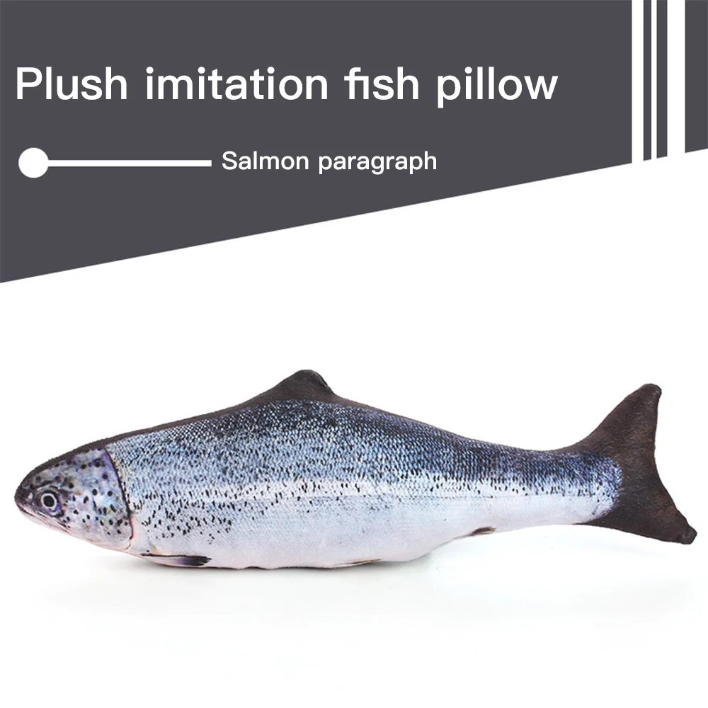 Мягкая Плюшевая креативная 3D игрушка для кошек в форме карпа кошачья мята мягкая